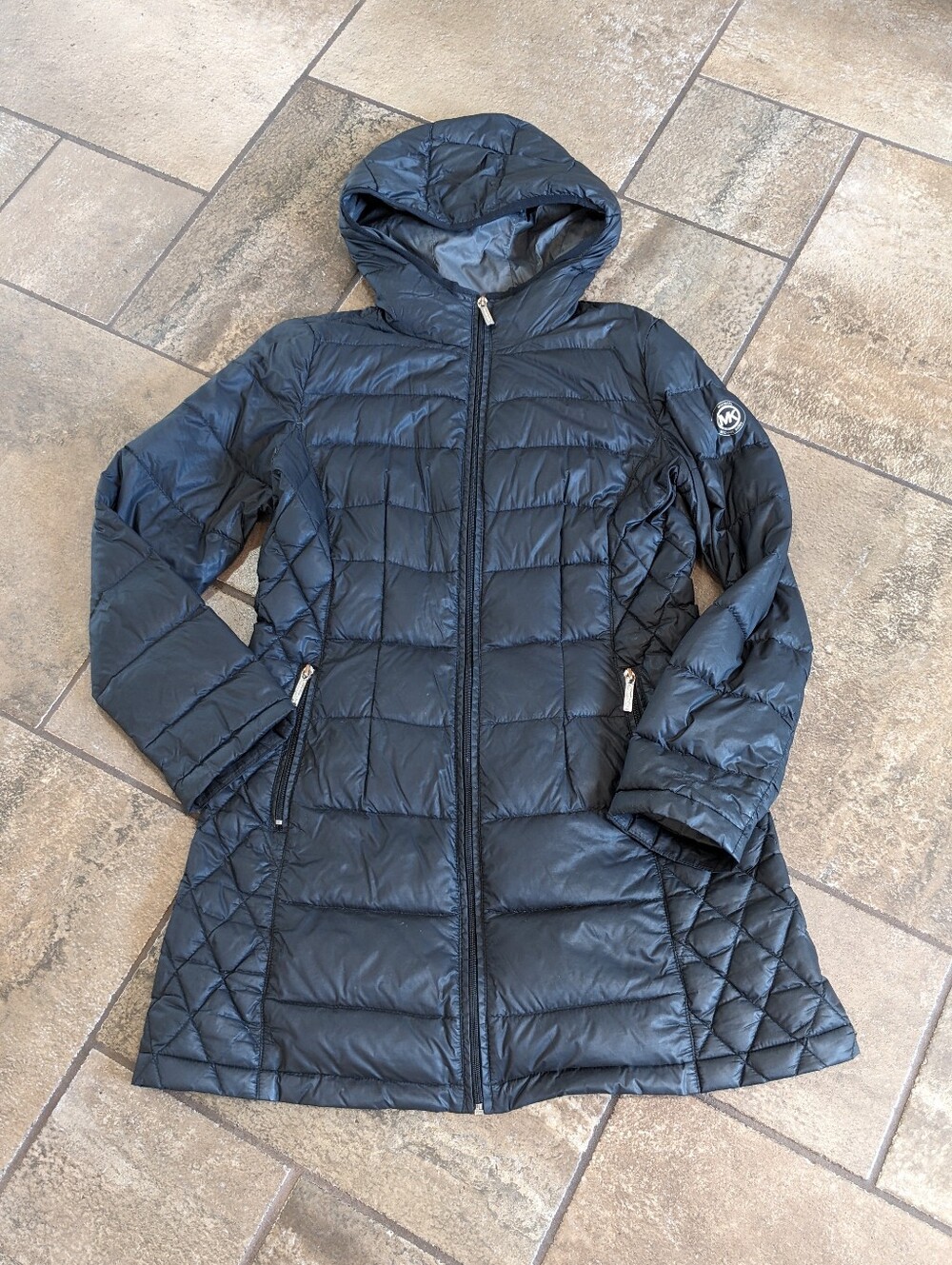 Michael Kors Packable Gorpcore Down Filled Lightweight Puffer Jacket Size M 🖤